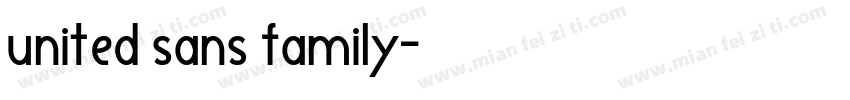 united sans family字体转换